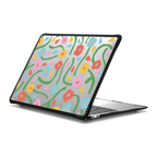 Pansies Pansies Pansies By LJMA | MacBook Air 13-inch (M1 / Intel) / MacBook Impact Case / Black | Image 1