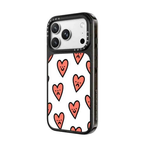 Moody Hearts | iPhone 18 Pro Max / Impact Case MagSafe Compatible - Glossy / Glossy Black | Image 2