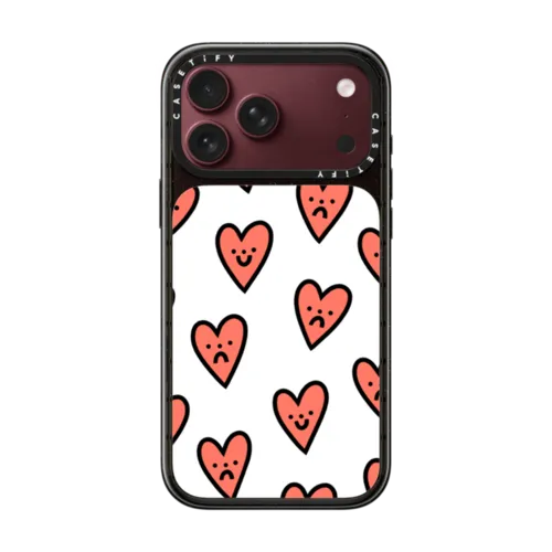 Moody Hearts | iPhone 18 Pro Max / Impact Case MagSafe Compatible - Glossy / Glossy Black | Image 1
