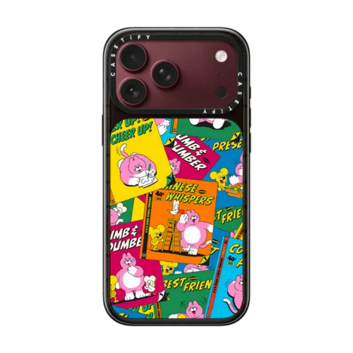COMICS STICKER BY ZIZONE | iPhone 18 Pro Max / Impact Case MagSafe Compatible - Glossy / Glossy Black | Image 1