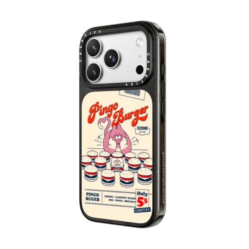 PINGO BURGER BY ZIZONE | iPhone 18 Pro Max / Impact Case MagSafe Compatible - Glossy / Glossy Black | Image 2