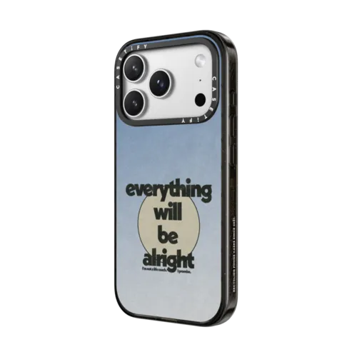 Everything Will Be Alright by Niko Mukelyan | iPhone 17 Pro Max / Impact Case MagSafe Compatible / Black | Image 2