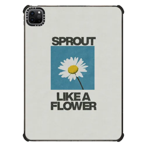 Sprout Like A Flower by Niko Mukelyan | iPad Pro 11-inch (3rd/4th gen) / iPad Impact Case / Black | Image 1