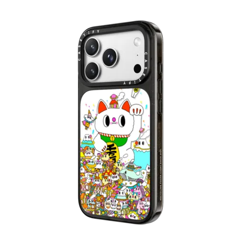 Lucky Cat | iPhone 18 Pro Max / Impact Case MagSafe Compatible - Glossy / Glossy Black | Image 2