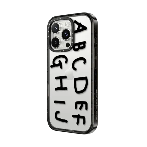 INAP ALPHABET BLACK | iPhone 16 Pro Max / Impact Case / Black | Image 2