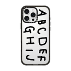INAP ALPHABET BLACK | iPhone 16 Pro Max / Impact Case / Black | Image 1
