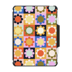 Retro Floral | iPad Pro 11-inch (3rd/4th gen) / iPad Impact Folio Case / Black | Image 1