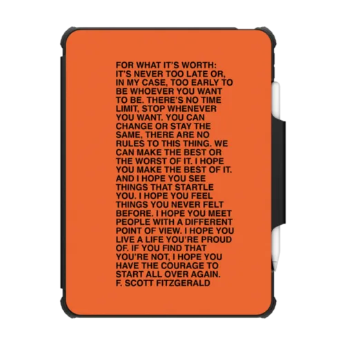 For What It's Worth by Quotes by Christie | iPad Pro 11-inch (3rd/4th gen) / iPad Impact Folio Case / Black | Image 1
