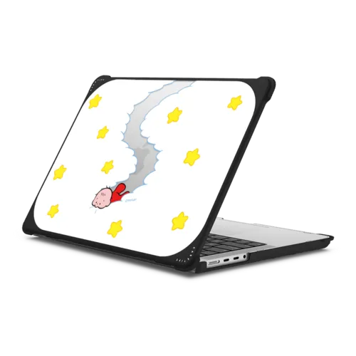 Eat your clouds by TARO OONO | MacBook Pro 14-inch (M1 - M5) / MacBook Bounce Case / Black | Image 1