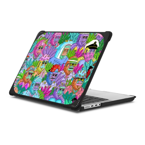 MulgaKongz Party | MacBook Pro 14-inch (M1 - M5) / MacBook Bounce Case / Black | Image 1