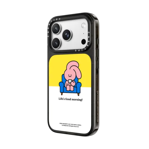 PINK&VEN Good Morning | iPhone 18 Pro Max / Impact Case MagSafe Compatible - Glossy / Glossy Black | Image 2