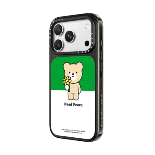 PINK&VEN Need Peace | iPhone 18 Pro Max / Impact Case MagSafe Compatible - Glossy / Glossy Black | Image 2
