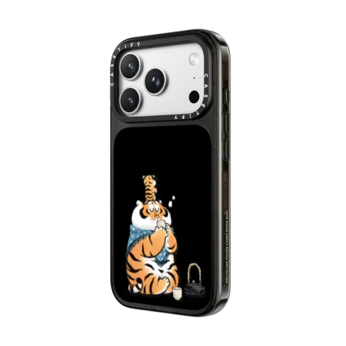 White Dew by Bu2ma | iPhone 18 Pro Max / Impact Case MagSafe Compatible - Glossy / Glossy Black | Image 2