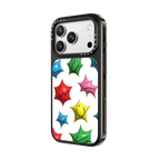 Aries Moross- Puffy Stars | iPhone 18 Pro Max / Impact Case MagSafe Compatible - Glossy / Glossy Black | Image 2