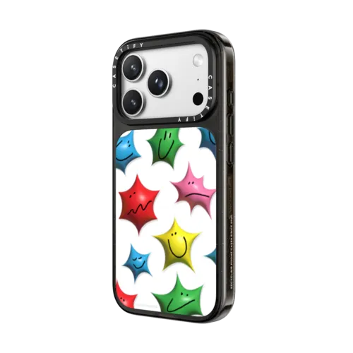 Aries Moross- Puffy Stars | iPhone 18 Pro Max / Impact Case MagSafe Compatible - Glossy / Glossy Black | Image 2