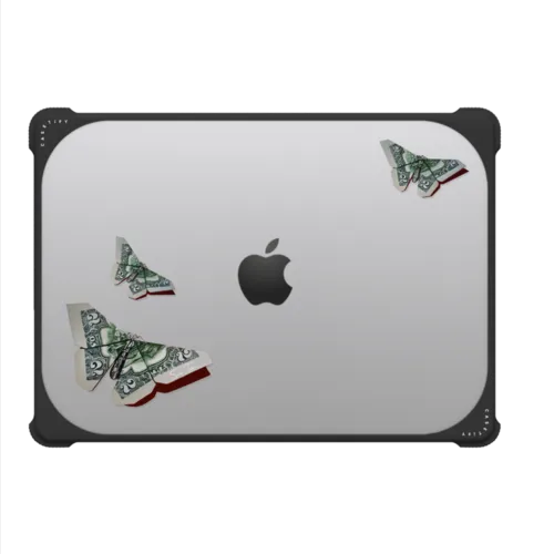 MONEYFLY MACBOOK CASE BY SUE TSAI | MacBook Pro 14-inch (M1 - M5) / MacBook Bounce Case / Black | Image 2