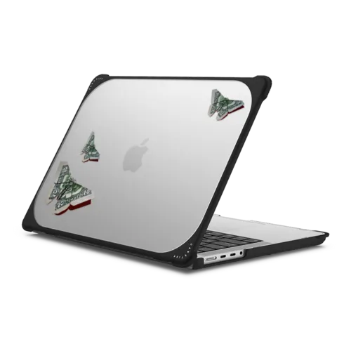 MONEYFLY MACBOOK CASE BY SUE TSAI | MacBook Pro 14-inch (M1 - M5) / MacBook Bounce Case / Black | Image 1