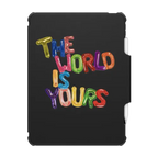 THE WORLD IS YOURS IPAD CASE BY SUE TSAI | iPad Pro 11-inch (3rd/4th gen) / iPad Impact Folio Case / Black | Image 1
