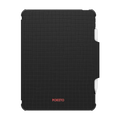 Wavy Grid by Poketo | iPad Pro 11-inch (3rd/4th gen) / iPad Impact Folio Case / Black | Image 1