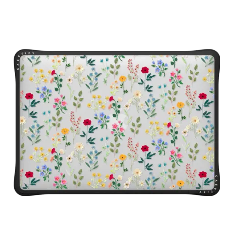 Spring Botanicals 2 | MacBook Air 13-inch (M1 / Intel) / MacBook Impact Case / Black | Image 2