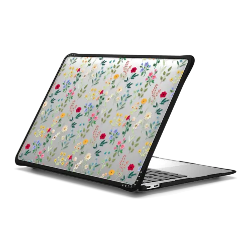 Spring Botanicals 2 | MacBook Air 13-inch (M1 / Intel) / MacBook Impact Case / Black | Image 1