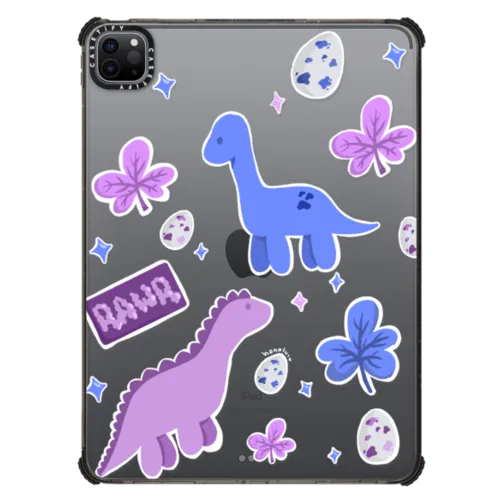 SHINE WITH DINOS | iPad Pro 11-inch (3rd/4th gen) / iPad Impact Case / Black | Image 1