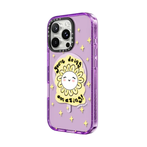 YOURE DOING AMAZING | iPhone 16 Pro Max / Impact Case MagSafe Compatible / Purple | Image 2