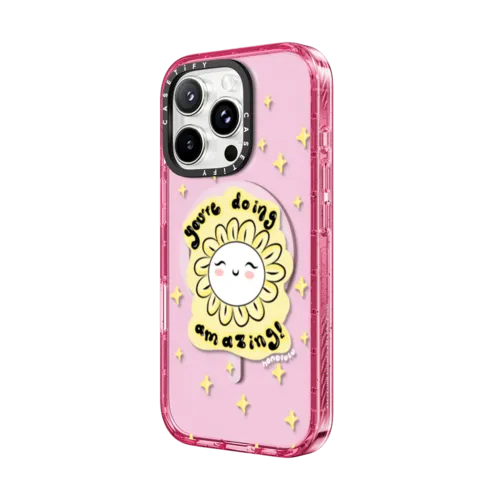 YOURE DOING AMAZING | iPhone 16 Pro Max / Impact Case MagSafe Compatible / Pink Fizz | Image 2