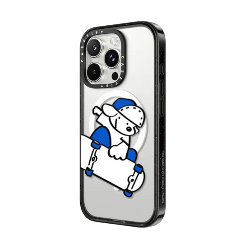 Skater JOHN (Jump!) | iPhone 16 Pro / Impact Case MagSafe Compatible / Black | Image 2