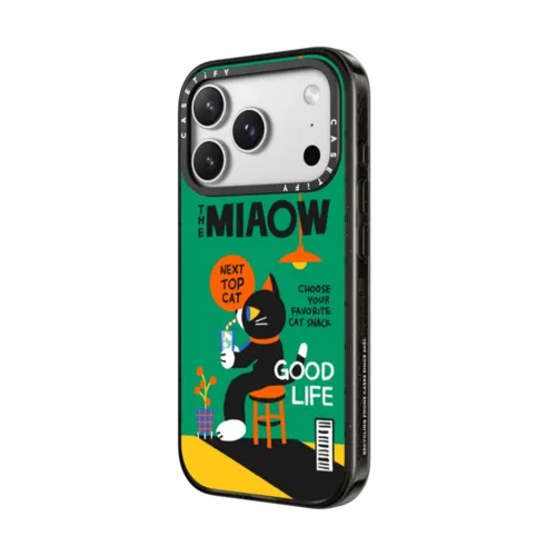 a cat magazine BY INDI | iPhone 17 Pro Max / Impact Case MagSafe Compatible / Black | Image 2