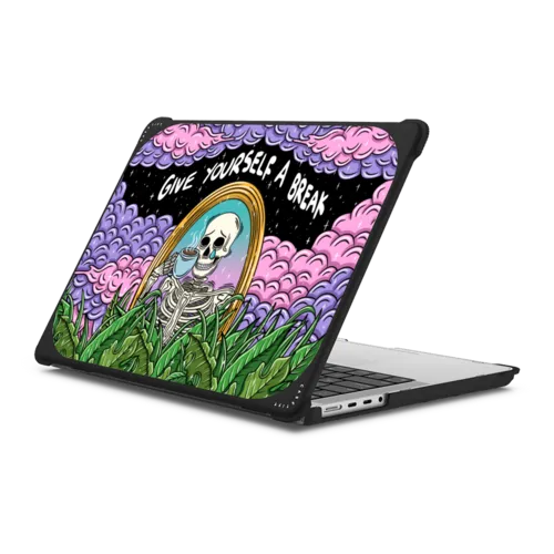 Give yourself a break | MacBook Pro 14-inch (M1 - M5) / MacBook Bounce Case / Black | Image 1