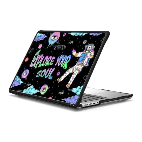 Explore your soul | MacBook Pro 14-inch (M1 - M5) / MacBook Impact Case / Black | Image 1