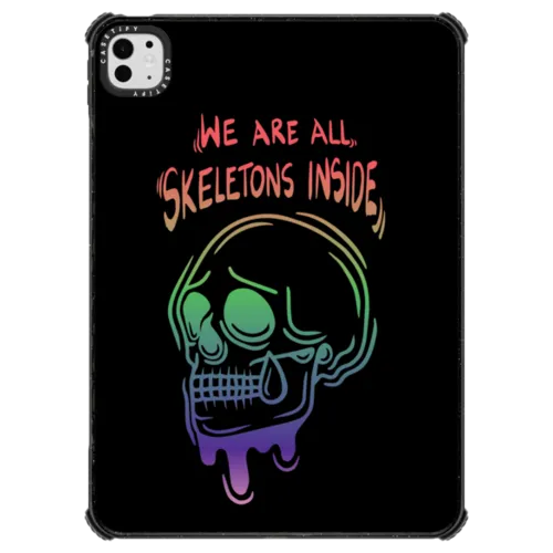 We are all skeletons inside | iPad Pro 11-inch (M4/M5) / iPad Impact Case / Black | Image 1