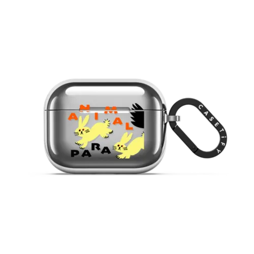 bunny airpods | AirPods Pro 3 / Earbuds Mirror Case / Silver | Image 1