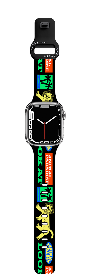 lion watchbands | Apple Watch Series 7-9 (45mm) / Impact Band / Black | Image 1