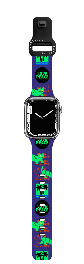 cat watchbands | Apple Watch Series 7-9 (45mm) / Impact Band / Black | Image 1