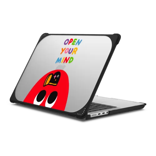 Open Your Mind | MacBook Pro 14-inch (M1 - M5) / MacBook Bounce Case / Black | Image 1