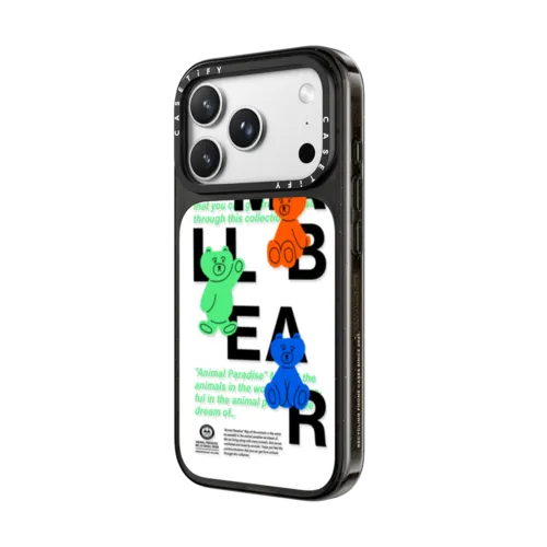 Animal Paradise no.10 small bear | iPhone 18 Pro Max / Impact Case MagSafe Compatible - Glossy / Glossy Black | Image 2