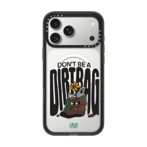 Dirtbag by MicahHere | iPhone 17 Pro Max / Impact Case MagSafe Compatible / Black | Image 1