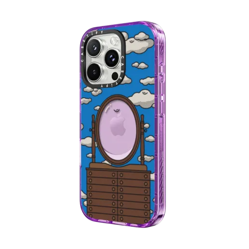Cloud Mirror by MicahHere | iPhone 16 Pro Max / Impact Case MagSafe Compatible / Purple | Image 2