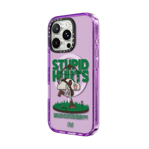 Stupid Hurts | iPhone 16 Pro Max / Impact Case MagSafe Compatible / Purple | Image 2