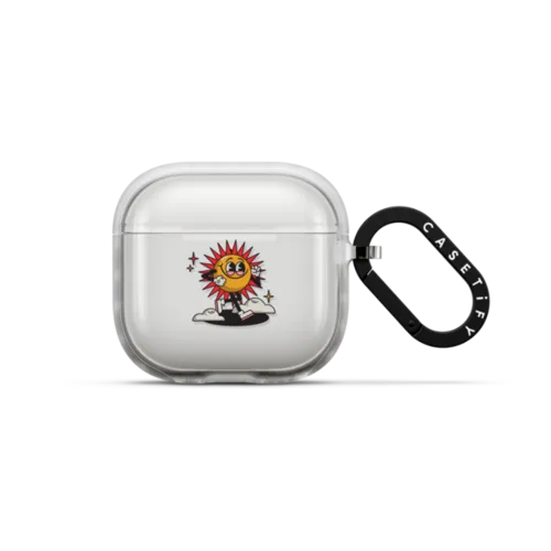 Hey Sunshine by MicahHere | AirPods 4 & 5 / Earbuds Impact Case / Frost | Image 1