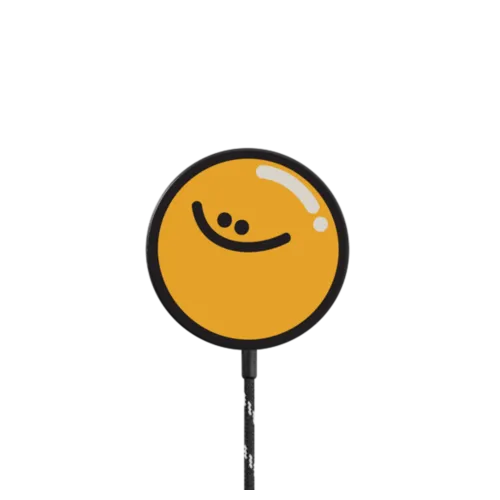 Smile |   / PowerThru Magnetic Wireless Charger MagSafe Compatible / Black | Image 1