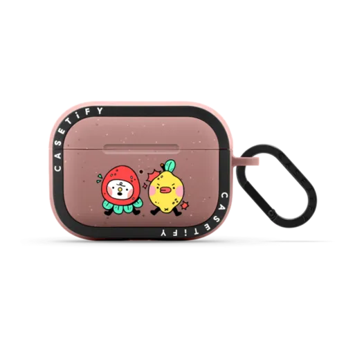 Strawbaby & Lemonboy | AirPods Pro 2 / Earbuds Bounce Case / Matte Dusty Rose | Image 1