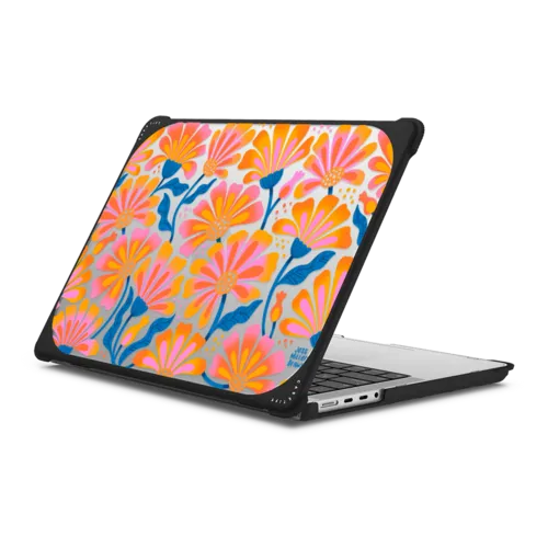 Lazy Daisy | MacBook Pro 14-inch (M1 - M5) / MacBook Bounce Case / Black | Image 1