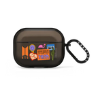 BTS Edition PTD Sticker AirPods Case | AirPods Pro 2 / Earbuds Impact Case / Black | Image 1