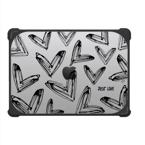 Corazon de Fer Just Love Dripping hearts Black | MacBook Pro 14-inch (M1 - M5) / MacBook Bounce Case / Black | Image 2