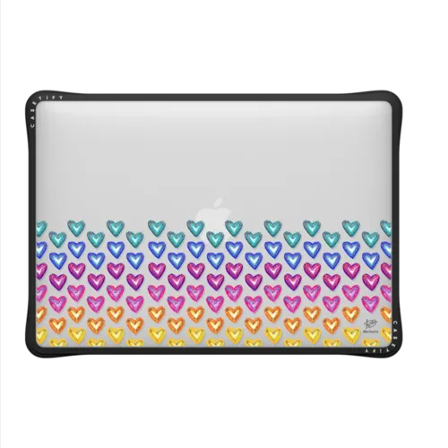 Corazon de Fer Half Love all | MacBook Air 13-inch (M1 / Intel) / MacBook Impact Case / Black | Image 2