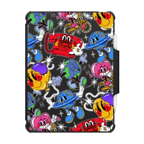 Sticker-Book by Made By Nelson | iPad Pro 11-inch (3rd/4th gen) / iPad Impact Folio Case / Black | Image 1