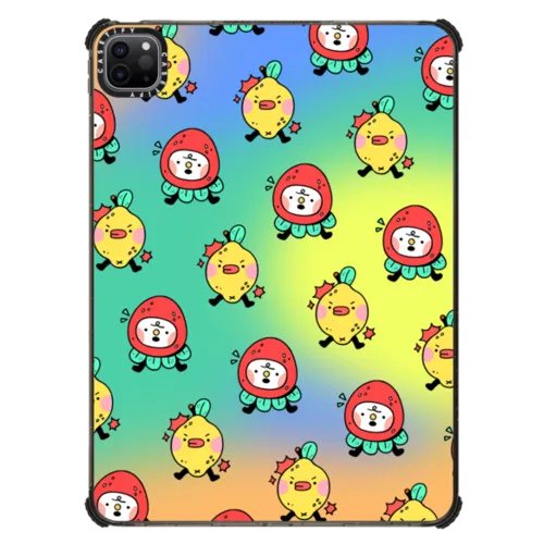 Gradient Dancers | iPad Pro 11-inch (3rd/4th gen) / iPad Impact Case / Black | Image 1